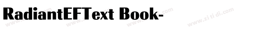 RadiantEFText Book字体转换